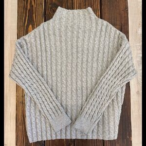 Philosophy Gray Cable Knit Sweater